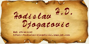 Hodislav Đogatović vizit kartica